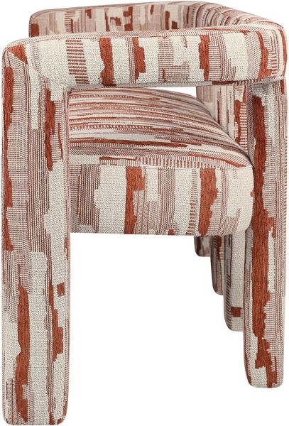 Designer Polsterbank MADI Stoff beige-terra 2 Sitzer