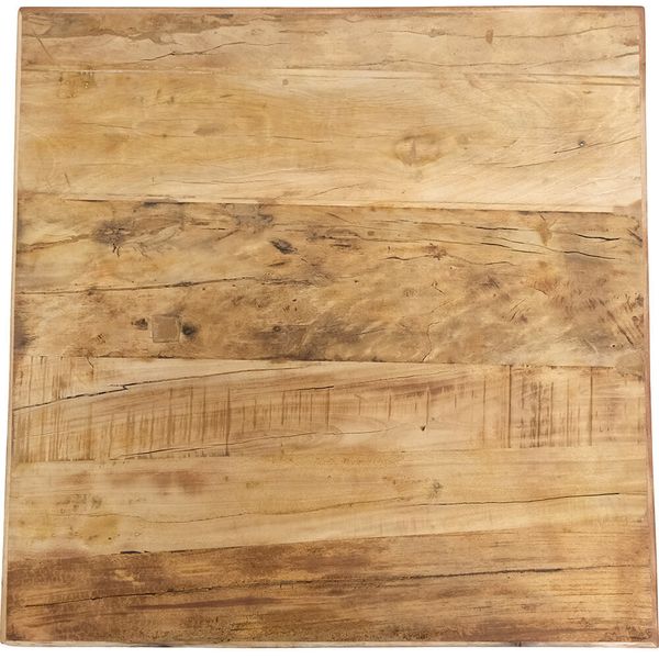RICA, quadratische Tischplatte 70*70*4,5 cm aus Recyclingholz