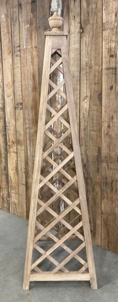 Rankhilfe Holz "Obelisk-Form" H 220 cm im Landhausstil