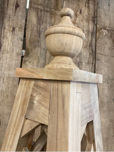 Rankhilfe Holz "Obelisk-Form" H 220 cm im Landhausstil