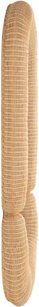 Natürlicher Rattan Spiegel H 220 cm, Designer Spiegel