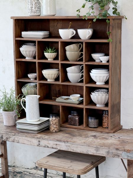 LILLY, Wandregal recycelt altes Holz