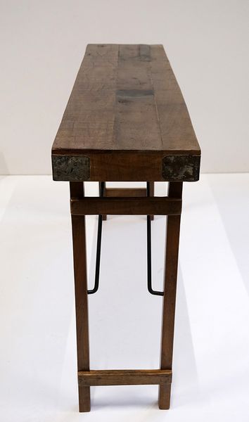 Vintage Konsolentisch Holz TONI, schmaler Klapptisch B 120*30 cm