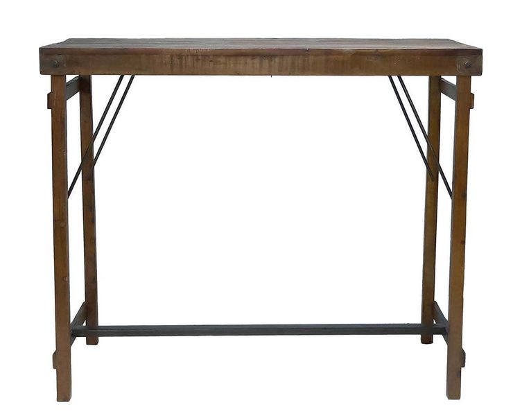 Matz-Möbel Stehtisch MERLE B 130 cm Recyclingholz, Klapptisch Altholz