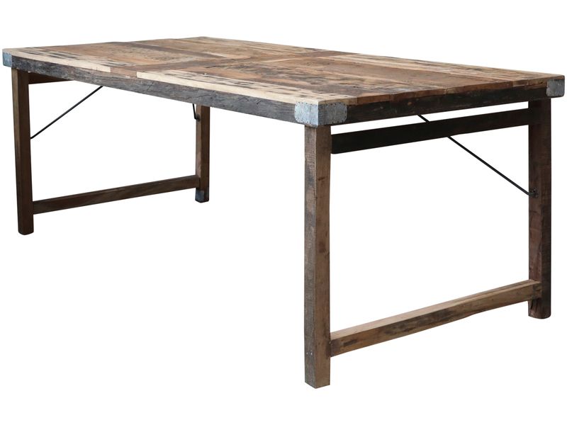 MAUD, Esstisch Recyclingholz 200 cm, Altholztisch