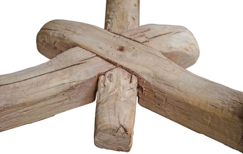 EVA; Runder Altholz Hocker, kleiner Tisch aus altem Holz