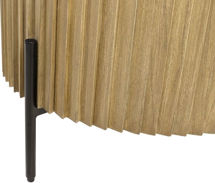 POGO, Kleiner Schrank rund 1 Tür helles Holz