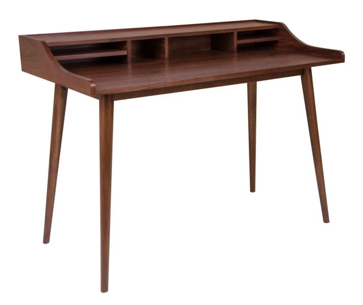 HELLA, Schreibtisch Holz mit Fächern, moderner Sekretär