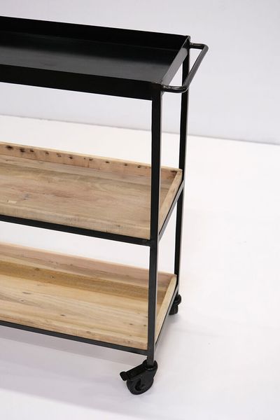 NELL, Servierwagen Holz-Metall industriell