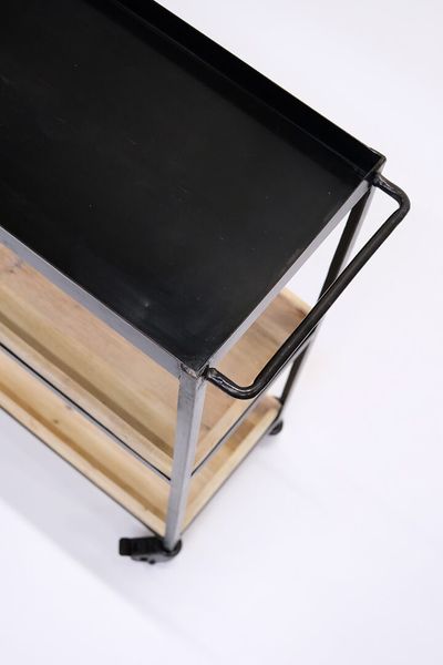 NELL, Servierwagen Holz-Metall industriell