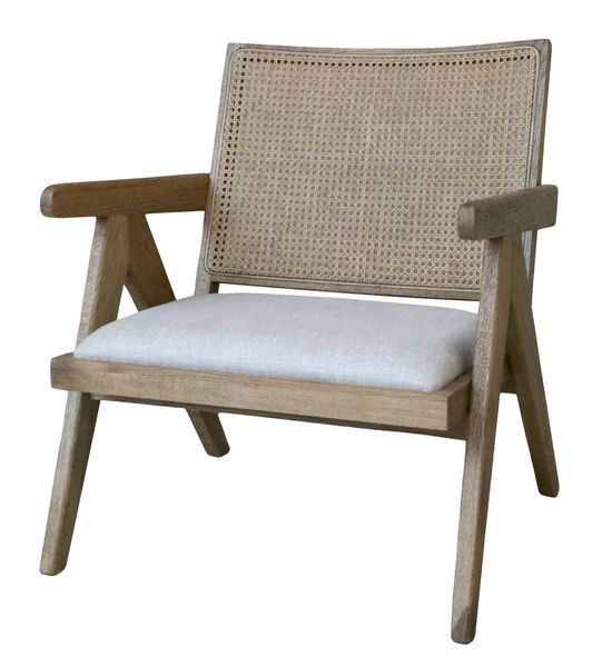 Matz Möbel Sessel JENNY Rattan Lounge-Sessel im Landhausstil