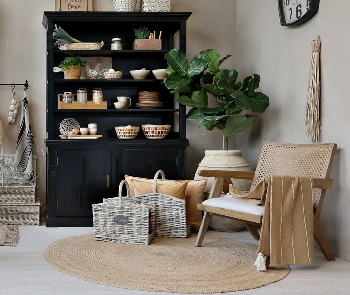 Matz Möbel Sessel JENNY Rattan Lounge-Sessel im Landhausstil