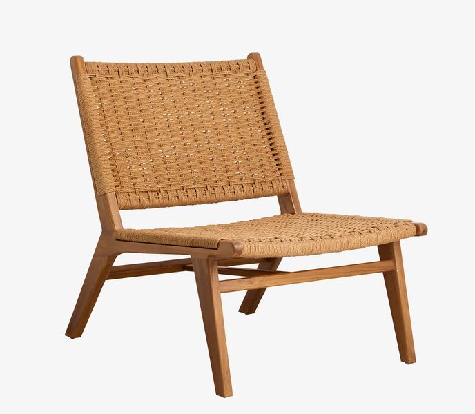 RONJA, Sessel Geflecht + Holz