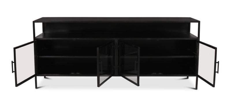 Metall Sideboard-Vitrine WINS Metall B 192 cm