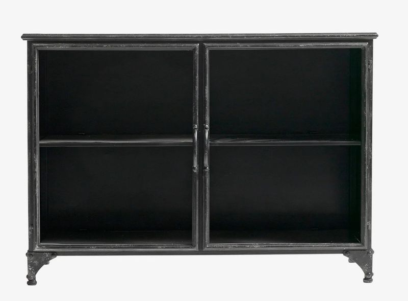 Sideboard-Vitrine LEON, L 104 cm Industriedesign