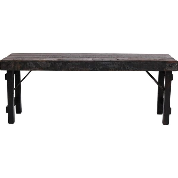 Sitzbank AVA Altholz schwarz B 119 cm, alte Klappbank