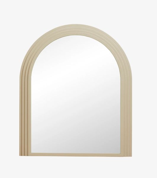 ARNO, Spiegel beige Metall H 90 cm, großer Wandspiegel