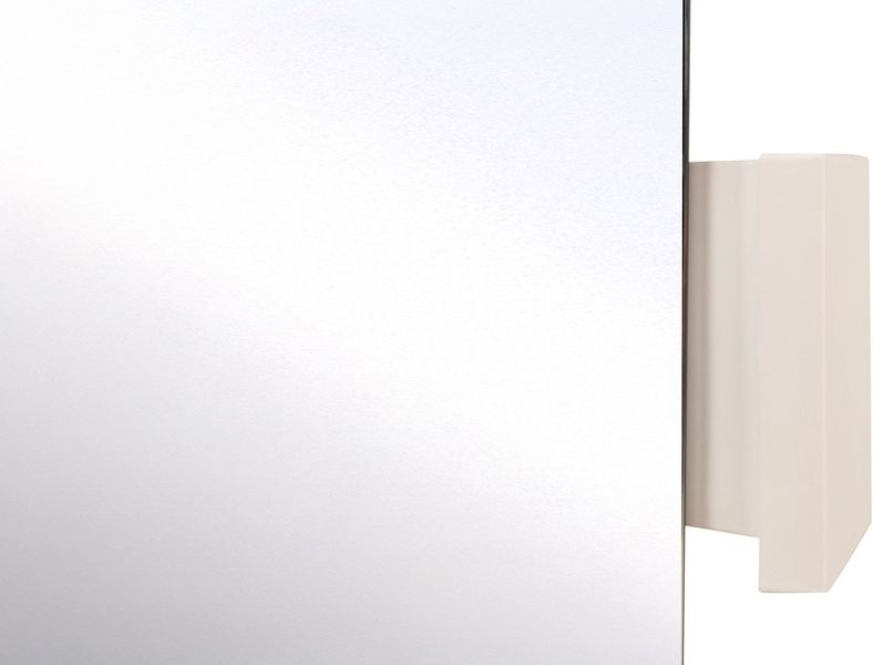 Keramik Spiegel KANA creme-weiß quadratisch 105 cm, Designermöbel