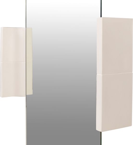 Keramik Spiegel KANA creme-weiß rechteckig, Designermöbel
