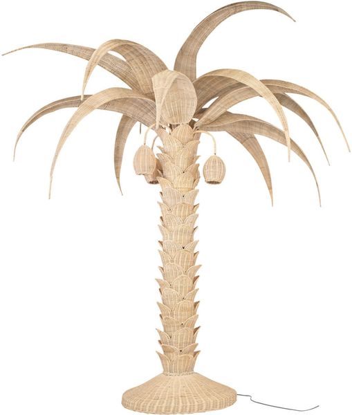 ALMA 1, Große Stehlampe aus Rattan "Palme"