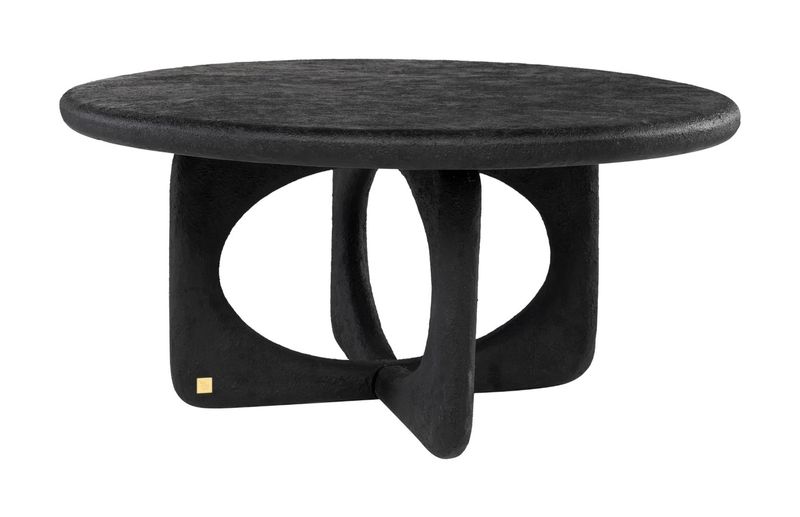 TEO, Designer Couchtisch rund 90 cm schwarz, Designermöbel