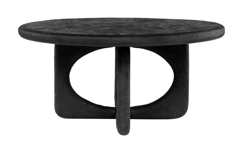TEO, Designer Couchtisch rund 90 cm schwarz, Designermöbel