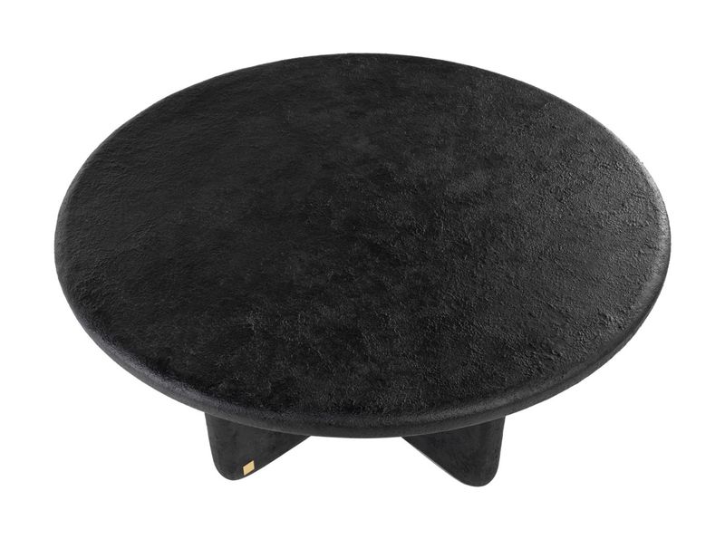 TEO, Designer Couchtisch rund 90 cm schwarz, Designermöbel