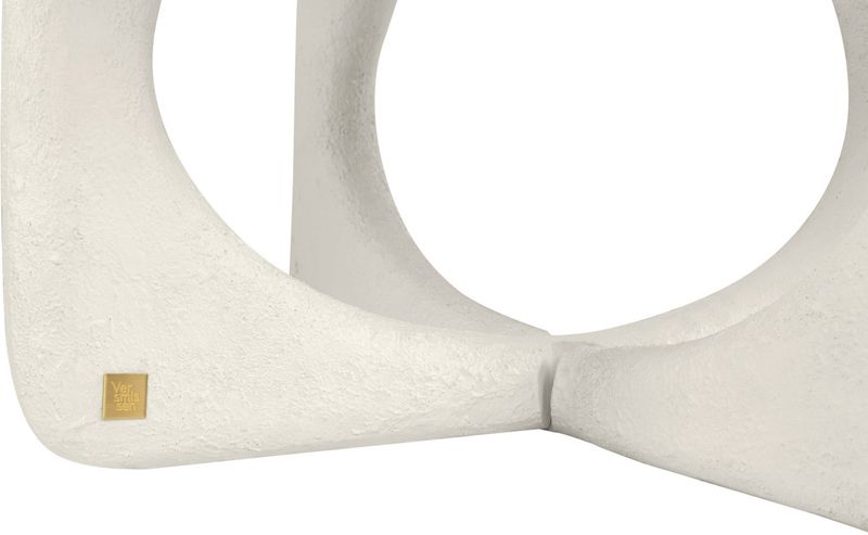 TEO, weißer Designer Couchtisch rund 90 cm, Designermöbel