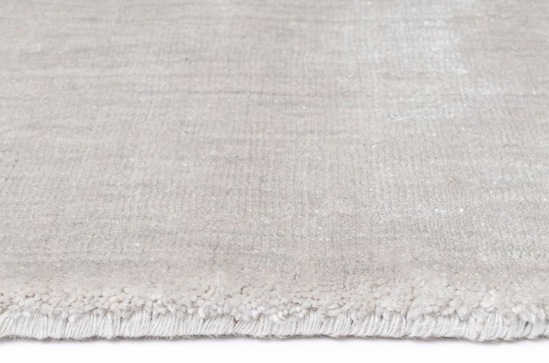 Teppich LUX Baumwollseide silber-grau rechteckig
