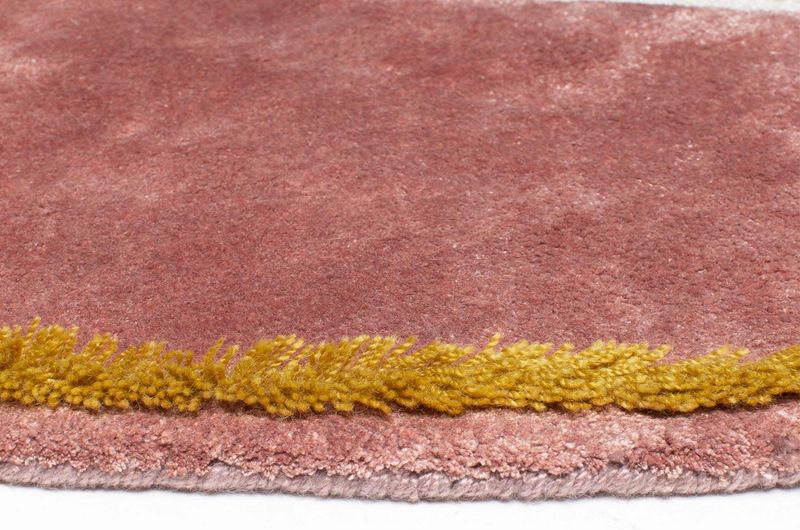 Runder Teppich EILA beige-rosa zwei Größen