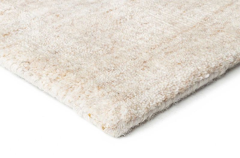 Teppich RUBI beige Viskose-Wolle viele Größen