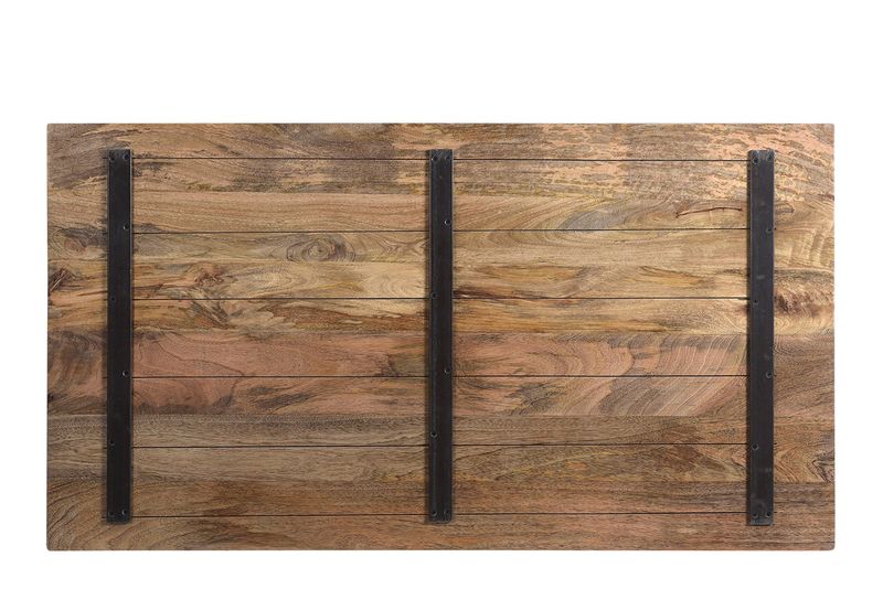 CLEO-Tischplatte 130*70*3 cm rechteckig Massivholz natur