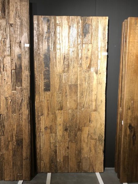 03; Tischplatte aus recyceltem Teakholz 4 Größen