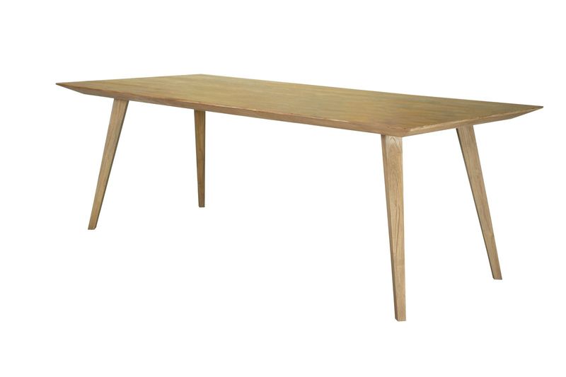TOM, Esstisch helles Massivholz Teak 3 Größen
