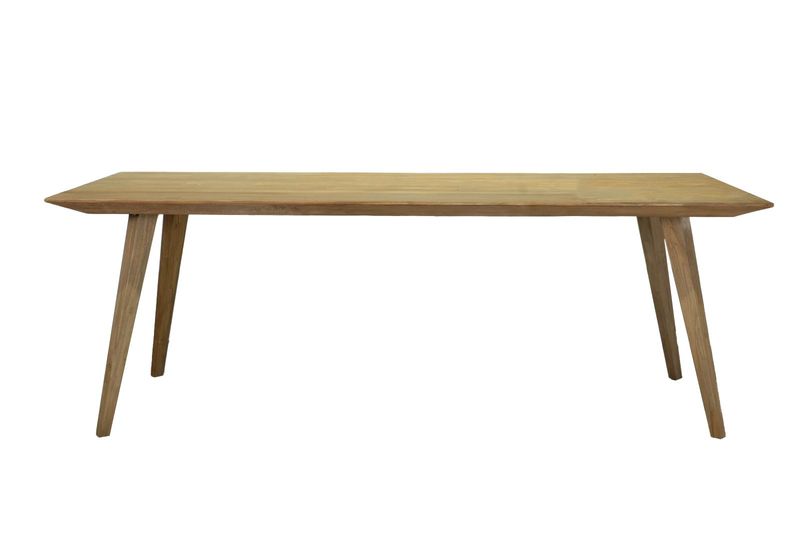 TOM, Esstisch helles Massivholz Teak 3 Größen