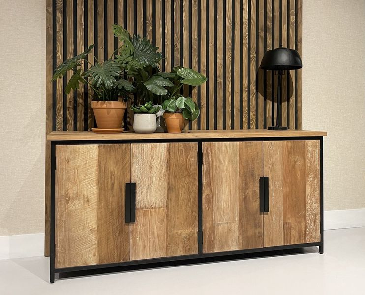 TOM, Industriedesign Sideboard Holz Metall, große Anrichte