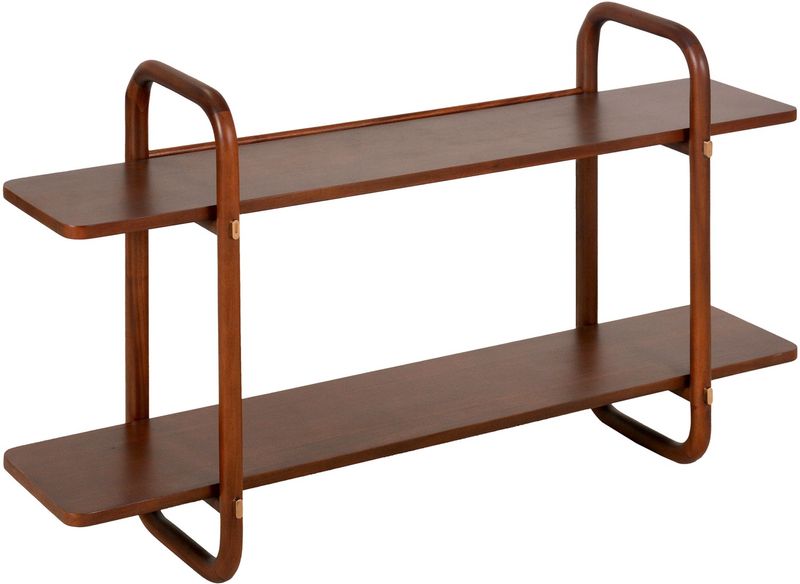 KAMI, Wandregal B 120 cm, Holzregal mit runden Ecken