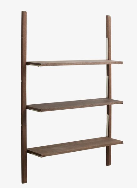 SINA, Wandregal Holz 3 Ablagen verstellbar