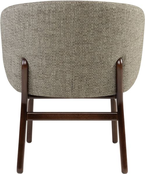 WANNA, Designer Sessel grau-braun, Cocktailsessel