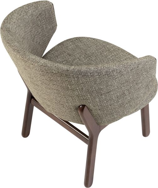 WANNA, Designer Sessel grau-braun, Cocktailsessel