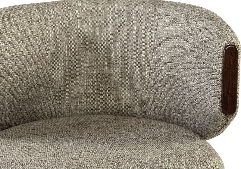 WANNA, Designer Sessel grau-braun, Cocktailsessel