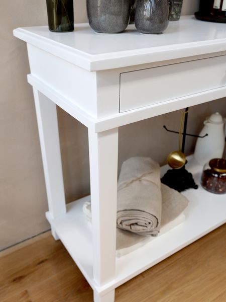 Matz Möbel Konsolentisch JACKY 158 cm weiß Landhausstil