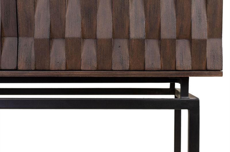NALA, Hochbeiniger Wohnzimmerschrank H 119 cm, stylisches Highboard