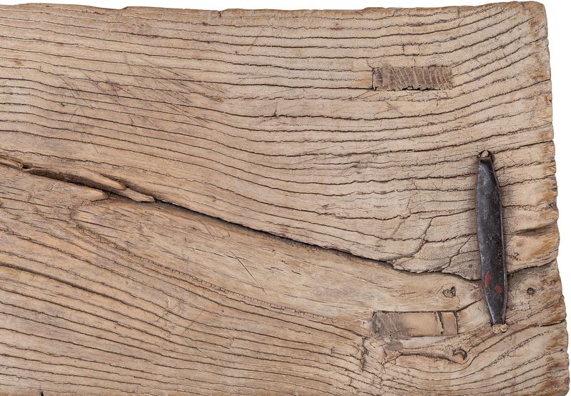 JO, Altholz Hocker rechteckig, Sattelhocker aus altem Holz