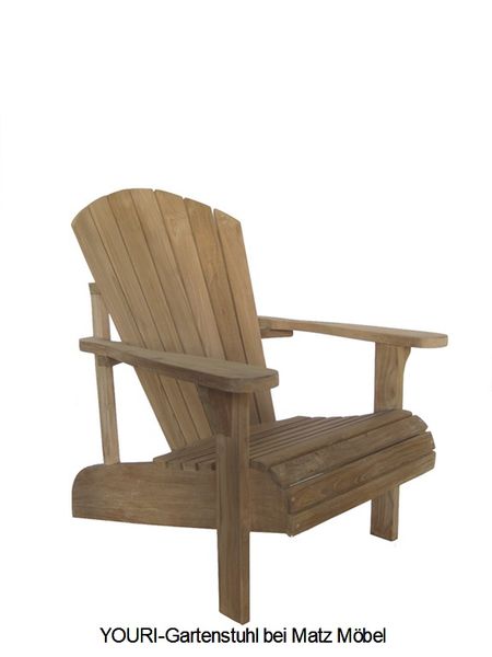 JACK, Amerikanischer Gartenstuhl, Adirondack aus Teakholz