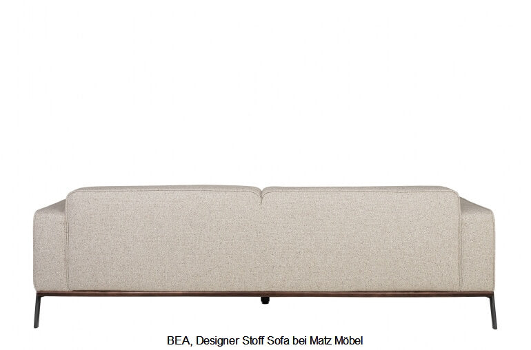 BEA, Designer Stoff Sofa hell beige
