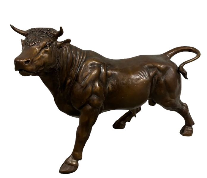 Bronze Skulptur "Bronzener Stier"
