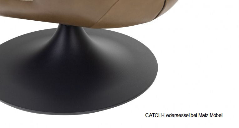 CATCH, Ledersessel braun schwarz