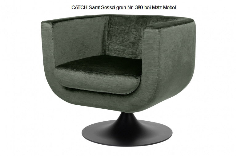 CATCH-Samt Sessel grün