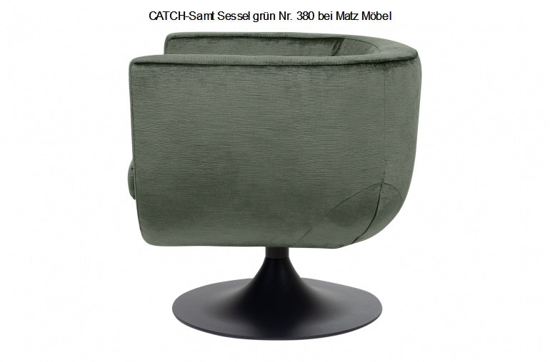 CATCH-Samt Sessel grün
